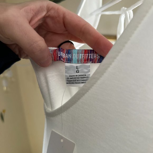 UO Tara Long Sleeve Drop-Waist Mini Dress L / NWT - Picture 6 of 6